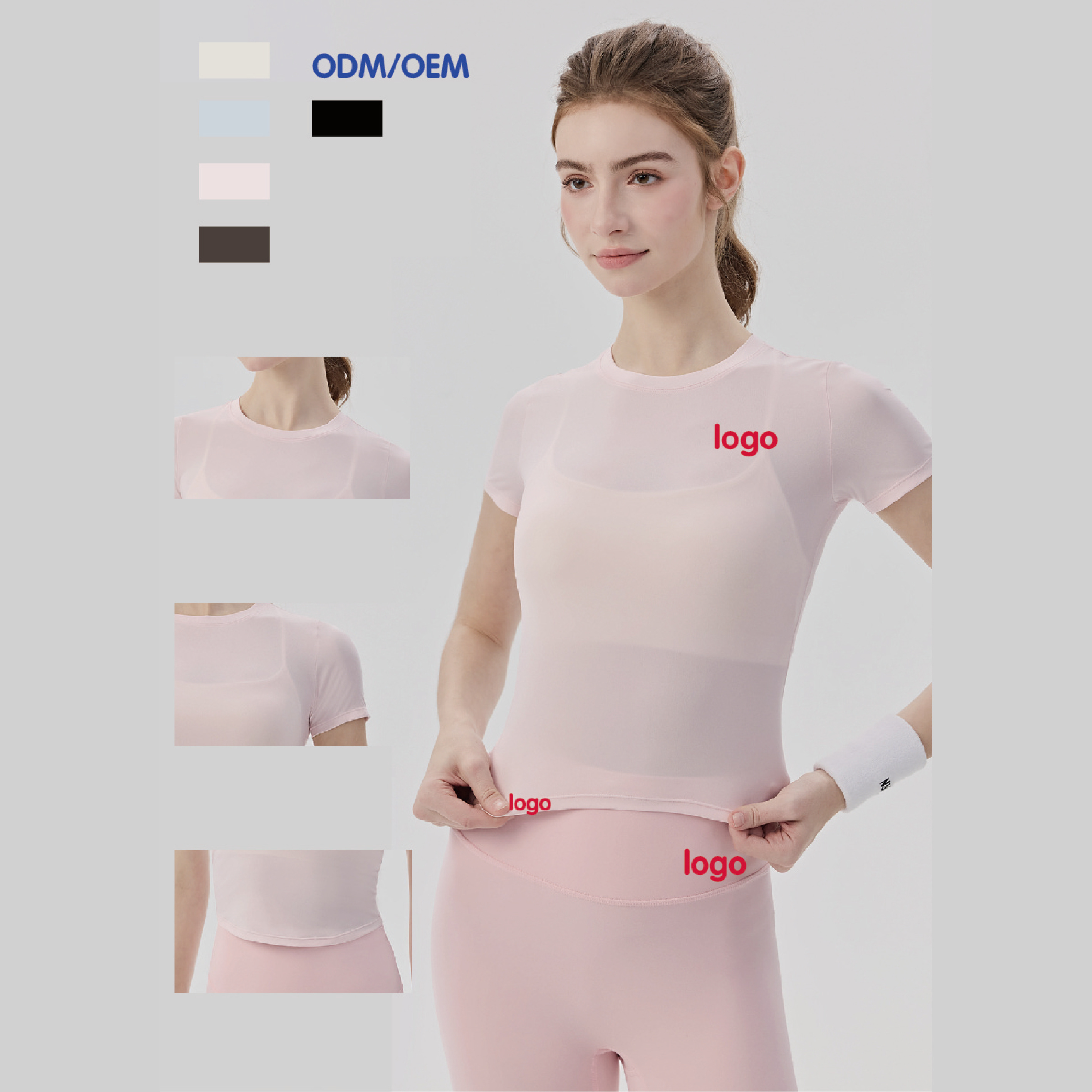 Minimalist Yoga Short Sleeve Top Naked Feel Slim Fit Lightweight for Pilates and Fitness Factory