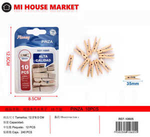 Pioney Mollette in Legno 35mm in Legno Naturale per Lavanderia - Product Image 1