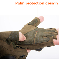 Demi doigt hommes gants en plein air Fitness entraînement gants antidérapants sport tir chasse Airsoft moto cyclisme gants