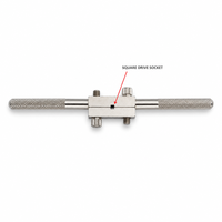 Clé à molette coulissante de type T 45 #   Porte-taraud réglable en acier à mâchoires carrées pour tarauds, alésoirs et extracteurs
