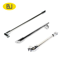BEJOY BJ822 Barre de support mur-verre pour panneau fixe de porte de douche sans cadre en acier inoxydable 304 chromé de 1300 mm, garantie 1 an