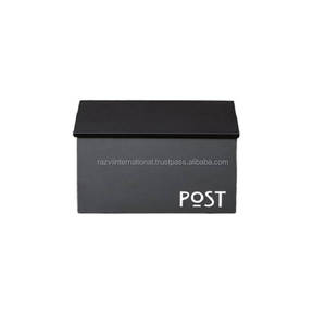 กล่องจดหมายโลหะชุบสังกะสีหลายสีติดผนังสไตล์สวน - Product Image 2