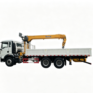 รถบรรทุกติดเครน Howo CLW 4x2 ขนาด 8 ตัน ระบบไฮดรอลิก แขนตรง เครื่องยนต์ Weichai พร้อมเกียร์และปั๊ม รถเครนเคลื่อนที่สำหรับขาย - Product Image 1