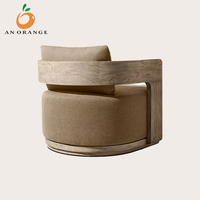 Juego de Sofás de Madera para Exteriores de Diseño Moderno, Muebles de Jardín de Lujo para Hoteles, Villas, Casas de Campo, Parques y Salas de Estar