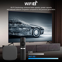 Android 14 4K HD Network TV Box con Duplicación de Pantalla para Reuniones de Oficina, Wi-Fi 6 de Doble Banda 5G para Control Remoto en Comercio Internacional