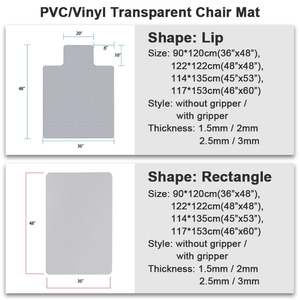 <span class=keywords><strong>Tapis</strong></span> <span class=keywords><strong>de</strong></span> chaise <span class=keywords><strong>de</strong></span> bureau en PVC <span class=keywords><strong>pour</strong></span> planchers en bois dur/moquette <span class=keywords><strong>Tapis</strong></span> <span class=keywords><strong>de</strong></span> protection <span class=keywords><strong>de</strong></span> <span class=keywords><strong>sol</strong></span> en plastique robuste - Product Image 4