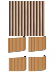 Panneau mural en bois massif pour la décoration des murs des hôtels, des bureaux, des bâtiments commerciaux - Product Image 3