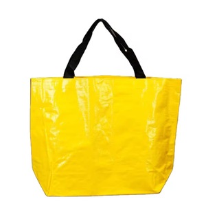 Sac fourre-tout en tissu personnalisé réutilisable et écologique, avec fermeture à bandoulière laminée transparente, logo personnalisé, sac fourre-tout en PP tissé bon marché - Product Image 6