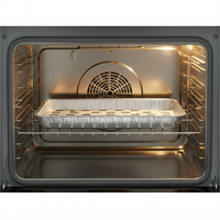 Barquette jetable WB en aluminium perforée, ronde, pour barbecue, résistante aux hautes températures, en feuille d'aluminium