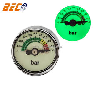 Beco 25mm 1 इंच छोटी वैक्यूम दबाव नापने का यंत्र, अंधेरे में चमक वैक्यूम गेज, दबाव नापने का यंत्र - Product Image 3