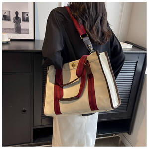 Vente directe usine : Nouveau sac fourre-tout en toile de coton écologique 2026 avec poche zippée et personnalisable - Product Image 2