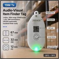 Modul Nirkabel & RF 2.4GHz Tag Akustik-Optik Elips Zigbee 100m 19M TX Alert Key Clip untuk Pelacak Barang Pribadi