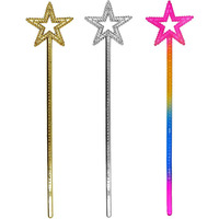Baguette Magique Étoile Fée Princesse – Accessoire de Déguisement pour Halloween et Fêtes d'Anniversaire