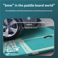 Planche de paddle gonflable professionnelle en PVC épaissi anti-vent et anti-ondes, SUP de compétition, écologique, portable, personnalisable, pour l'océan