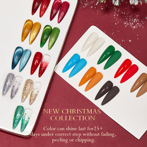 Collezione Gel Natalizia Vendeeni ad Alta Pigmentazione Set 16 Colori in Cofanetto TPO HEMA FREE OEM Private Label Smalto Gel per le Feste di Capodanno - Product Image 6