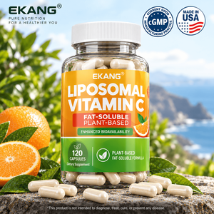 Cápsulas de Vitamina C Liposomal Hechas en EE. UU., Suplemento Dietético a Base de Plantas, Liposoluble, con Biodisponibilidad Mejorada para Adultos - Product Image 1