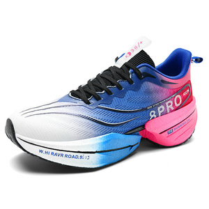Chaussures de sport en maille respirante ultra-douces avec plaque en carbone et amorti pour la course, idéales pour les collégiens en toutes saisons (automne, hiver, été, printemps) - Product Image 1