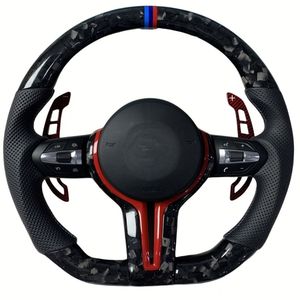 Volante Deportivo de Fibra de Carbono, Cuero y ALCANTARA, para <span class=keywords><strong>MINI</strong></span> <span class=keywords><strong>Cooper</strong></span> 3 Puertas, 5 Puertas, Countryman, Clubman, Convertible, JCW, Aceman - Product Image 3