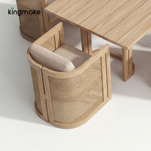 Комплект садовой мебели для улицы повышенной прочности: роскошный обеденный стол и стулья для патио, водонепроницаемые садовые стулья из сетчатой ткани - Product Image 5