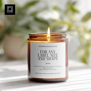 Velas Aromáticas Navideñas en Frascos de Vidrio Ámbar OEM para el Hogar, Regalos Cálidos para Mujeres/Hombres - Product Image 6