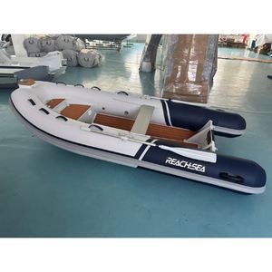 Bote RIB Hypalon Achilles de Reachsea, para <span class=keywords><strong>6</strong></span> Personas, 3.6m, con Nariz Rígida, OEM ODM, Color Azul y Gris Claro, Base para Ancla, para Rescate - Product Image 1