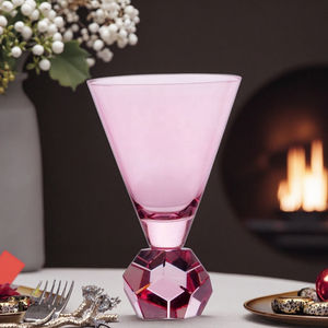Copa de <span class=keywords><strong>Martini</strong></span> de Base de Cristal Rosa, Elegante Vaso de Cóctel, Ideal para <span class=keywords><strong>Bar</strong></span> en Casa, Fiestas, Degustaciones de <span class=keywords><strong>Gin</strong></span>/Vodka. - Product Image 2