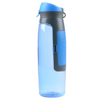 Bouteille réutilisable scellée, nouveau produit, grande capacité, bouteille d'eau en plastique transparente