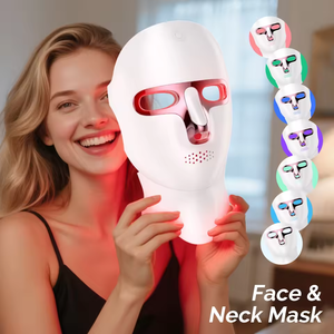 Meilleurs masques faciaux professionnels en 3D pour le traitement de l'acné, masques de beauté pour le soin de la peau, panneau 3D 360, masque facial et cervical en silicone sûr - Product Image 1