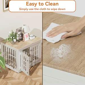 Étagère murale pour micro-ondes en métal et bois robuste de 32 pouces avec tiroir supérieur étanche, couleur personnalisable - Product Image 6