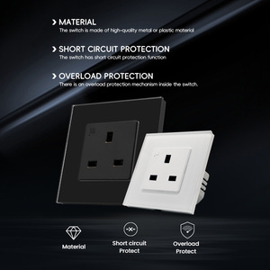 Smart Socket UK Standard 13A Zigbee Glass Panel Tuya Wi-Fi Universal Use - Product Image 3