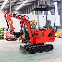 Máquina para Movimiento de Tierras HT10 Precios Económicos, Excavadora de 1 Tonelada, Fabricante Chino, Mini Excavadora Hidráulica en Venta