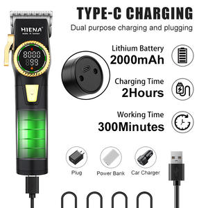 Máquina de Cortar Cabello Profesional Inalámbrica VGR V-001 Serie Salon para Degradados, para Hombres, de Alta Velocidad, Acero Inoxidable, Recargable por USB - Product Image 2