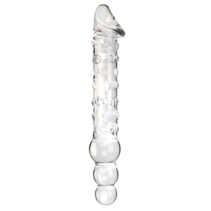 New Arrival Manufacturer's Adult Products <strong>Large</strong> Transparent Glass <strong>Dildos</strong> Long Bead Design for Female Masturbation Fun - Product Image 6