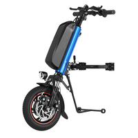 Kit de conversion de vélo électrique pour fauteuil roulant, certifié CE EN15194, 12 pouces, pas cher, avec roue attachable