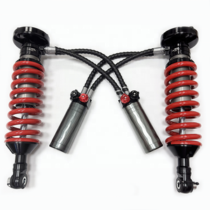 Amortisseurs Pajero à double <span class=keywords><strong>circuit</strong></span> d'huile, réglables en compression et rebond sur 12 positions, noir + rouge - Product Image 3