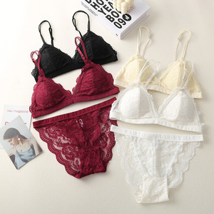 Женский кружевной Ультратонкий комплект без подкладки - Product Image 4