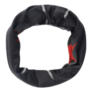 Polaina de cuello negro sin costuras multifuncional personalizada Anti-UV 4 vías tubo elástico Bandanas bufanda diadema pulsera banda para el cuello