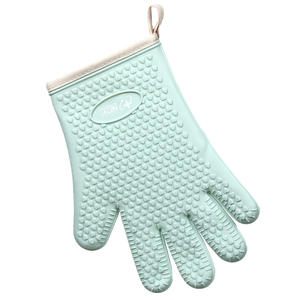 Guante de Cocina de Silicona de Cinco Dedos Xingyu, Color Blanco Lechoso y Rosa, Resistente al Calor, para Horno y Microondas - Product Image 2