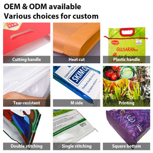 Sacs tissés en PP robustes et colorés, sacs en polypropylène pour gravier industriel, débris, enrochements, élimination et nettoyage des déchets - Product Image 2