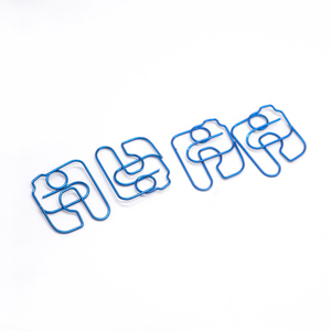 Phim Hoạt Hình Sáng Tạo Thép Không Gỉ 304 Mạ Điện Màu Kẹp Giấy Tùy Chỉnh Thiết Kế Hình Đánh Dấu Cho Sinh Viên Văn Phòng - Product Image 4