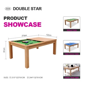 Table de jeu multifonctionnelle 3 en 1 à succès, <span class=keywords><strong>billard</strong></span>, salle à manger et tennis de table, tables de <span class=keywords><strong>billard</strong></span> en MDF avec accessoires - Product Image 3