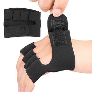 ถุงมือยกน้ำหนักหนังวัวแบบสปอร์ต ป้องกันฝ่ามือและนิ้วสี่นิ้ว สำหรับออกกำลังกายฟิตเนส - Product Image 4