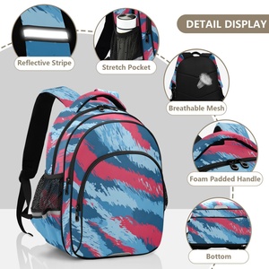 Colorful Stripe Design Wholesale Fashion <b>Waterproof</b> <b>Backpack</b> Unisex Large Capacity High Quality Low Price <b>Backpack</b> - Product Image 5