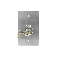 Botón de Salida de Acero Inoxidable Cepillado con Interruptor de Liberación NO/NC/COM para Sistema de Control de Acceso, Abrepuertas Magnético