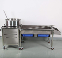 Machine à Popcorn Commerciale Entièrement Automatique, Chauffante, à Agitation Électrique Manuelle, Machine à Popcorn Industrielle