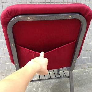 Wholesale Cheap Modern Stackable Metal Theater Church Hall Chair with Fireproof Foam - Product Image 3