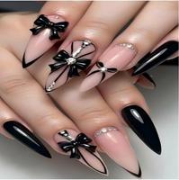 Faux Ongles Press-On Faits Main en Gros, Motif Œil de Chat Vert avec Gemmes Métalliques, Ongles Artificiels de Luxe Réutilisables