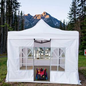 Tengqing Heavy Duty 10x10 Ft Extended Type Folding <b>Canopy</b> <b>Tent</b> Outdoor Gazebo Pop-up Event Logo Printing Aluminum Oxford Trade - Product Image 3