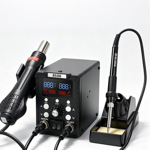 Cross-border 8586 2-in-1 Hot Air <b>Soldering</b> <b>Station</b> Digital Dual-screen Rework <b>Station</b> With Anti-static Function - Product Image 5