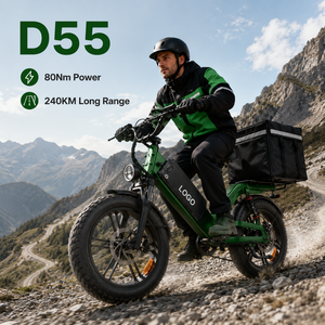 Vélo cargo électrique D55, autonomie de 240 km, moteur 750W, vélo tout-terrain pour les restaurants, les épiceries et les coursiers de colis - Product Image 1